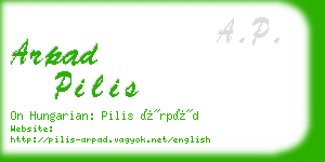 arpad pilis business card